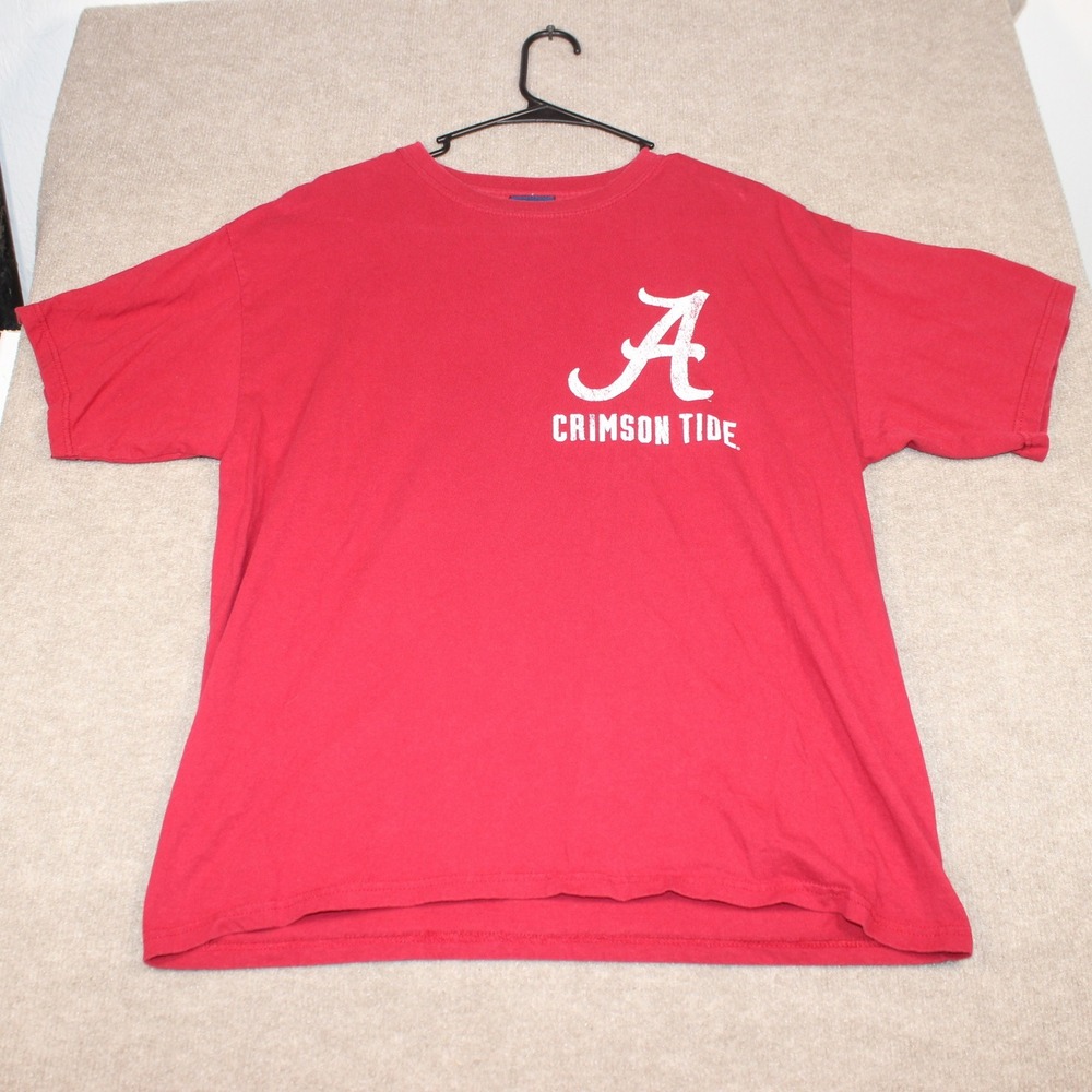 Old Varsity Brand Alabama Crimson Tide T-Shirt Mens Large Red NCAA Short Sleeve
